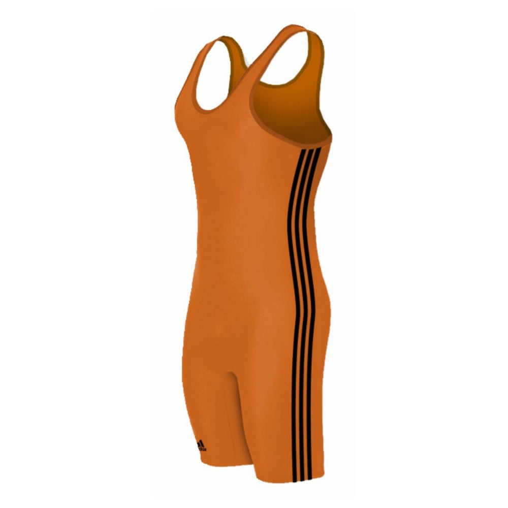 Adidas 3 Stripe Orange-Black Singlet - Suplay.com