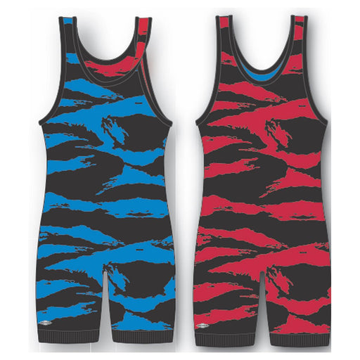 Camo Reversible Red-Royal Camo Singlet