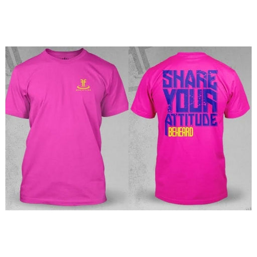 Flips Attitude Tee Neon Pink