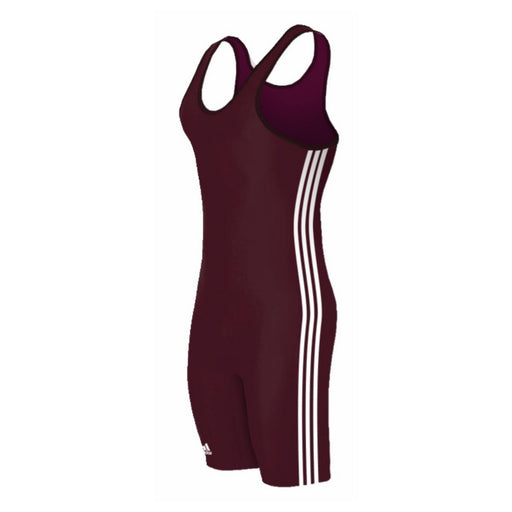 Adidas 3 Stripe Maroon-White Singlet