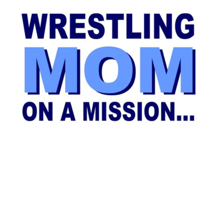 Wrestling Mom White Tee - Suplay.com