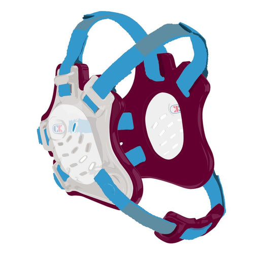 Tornado Clear Shell, Maroon Pad, Lt Blue