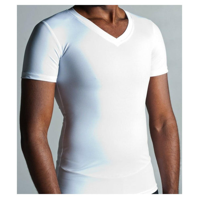 Cliff Keen V Neck Compression Tee White